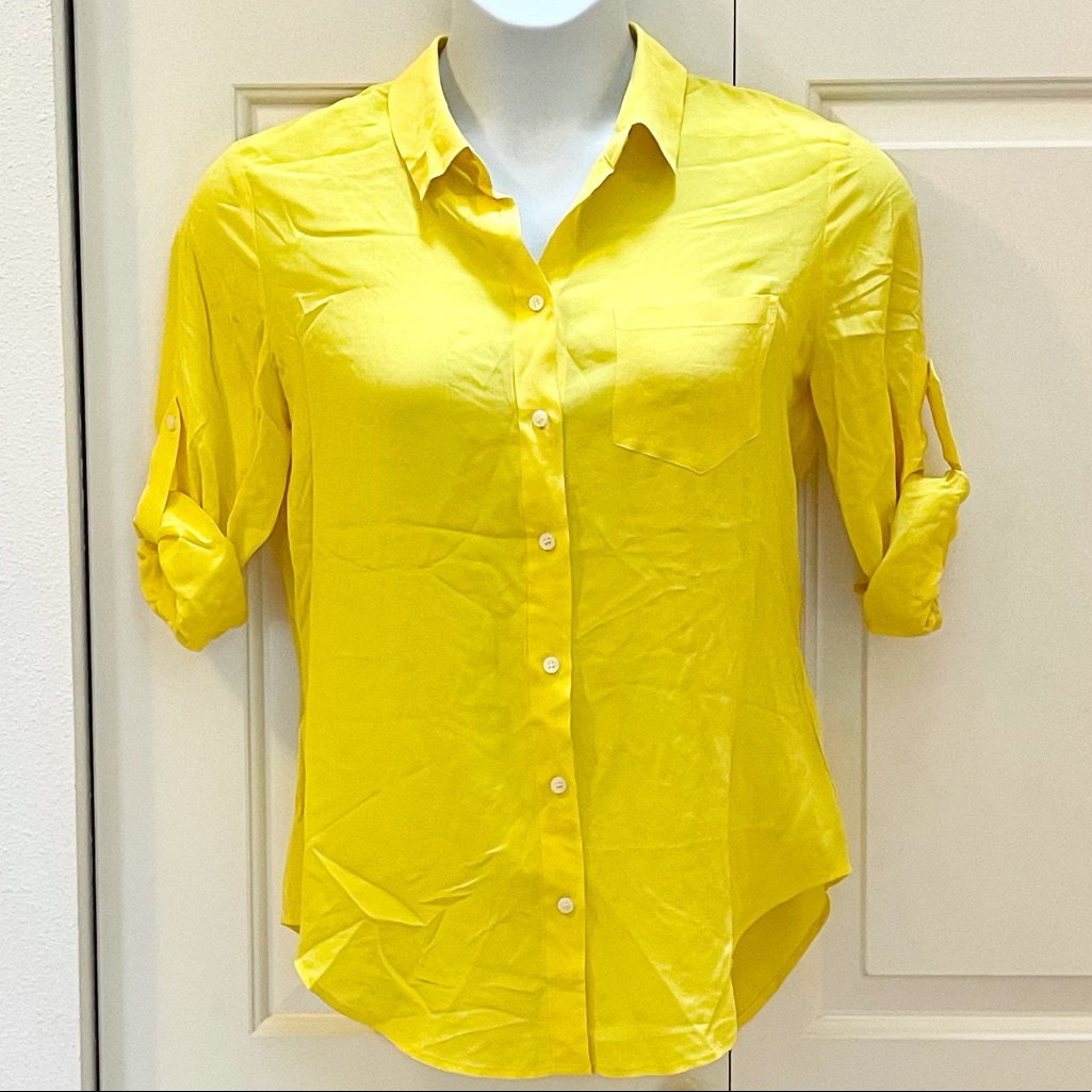 Madewell Silk Button Down Shirt